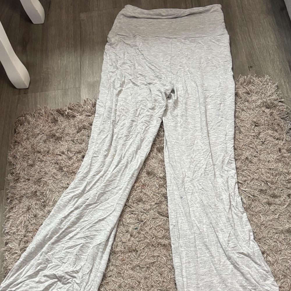 Women's Gray Wide-Leg Pants